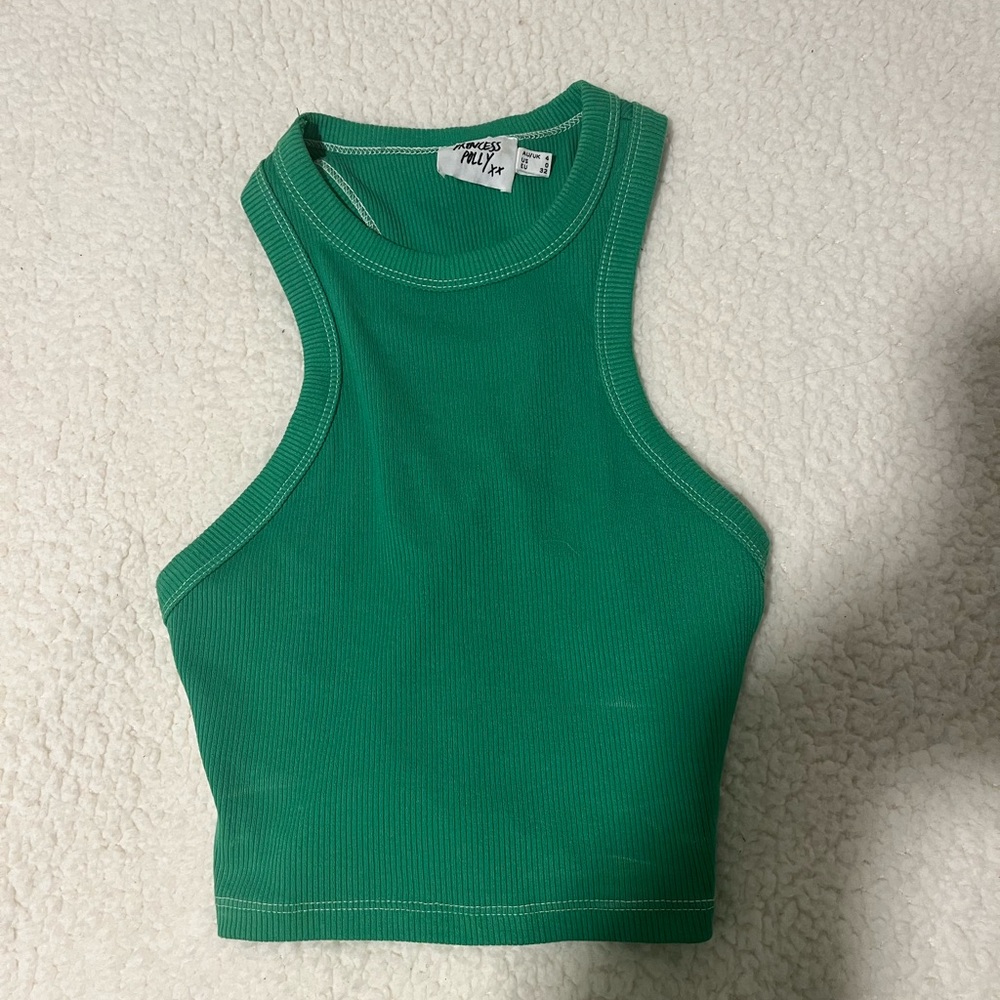 soft green tank top